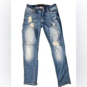 Blue skinny jeans hollister